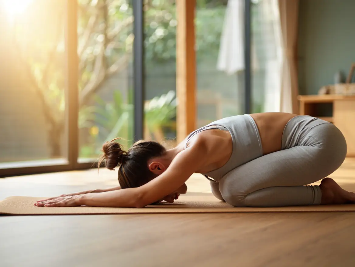 posture de yoga; dit posture du chat